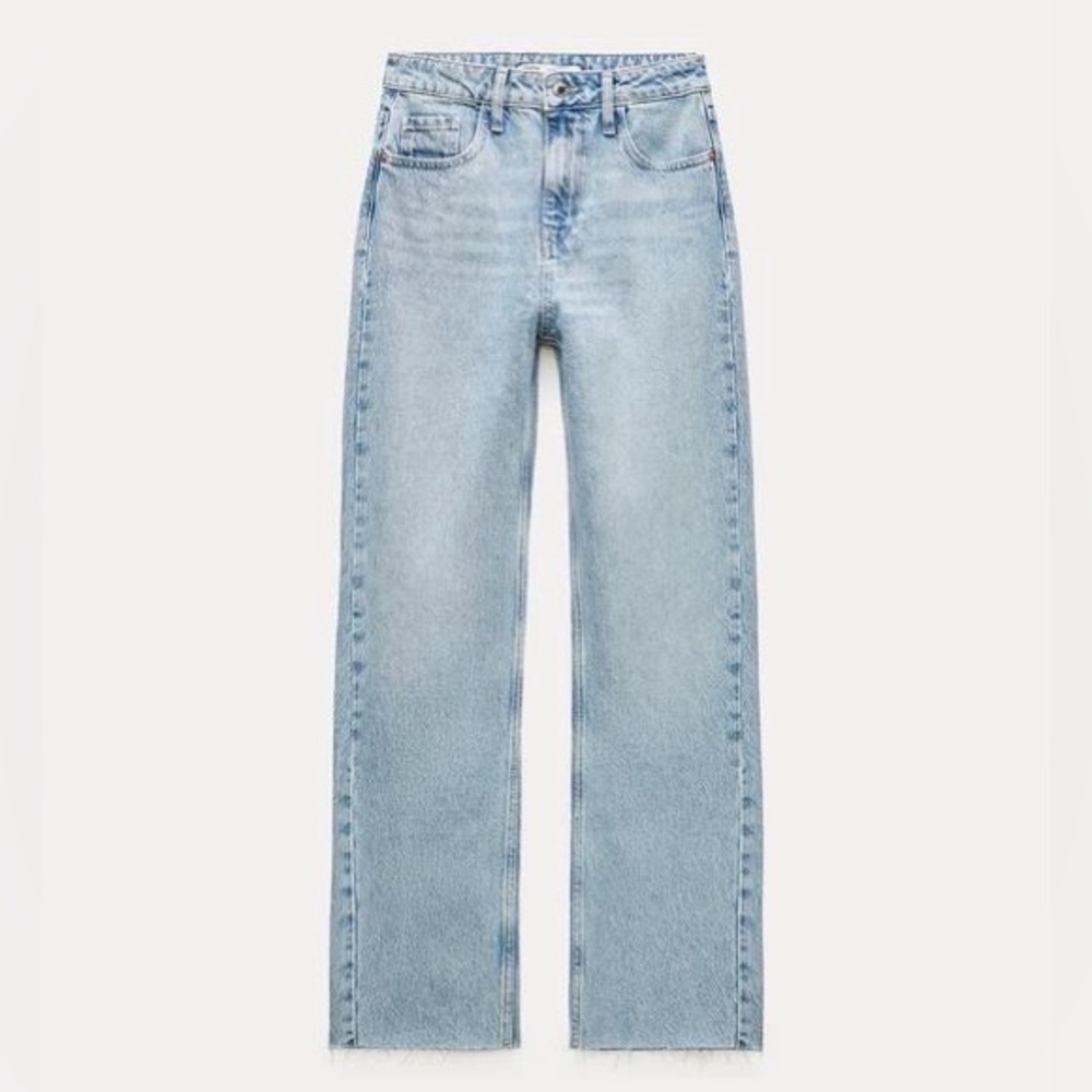 NWT Zara High Rise Straight Jeans